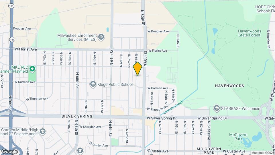 5830 N 61st St Map and Location Details