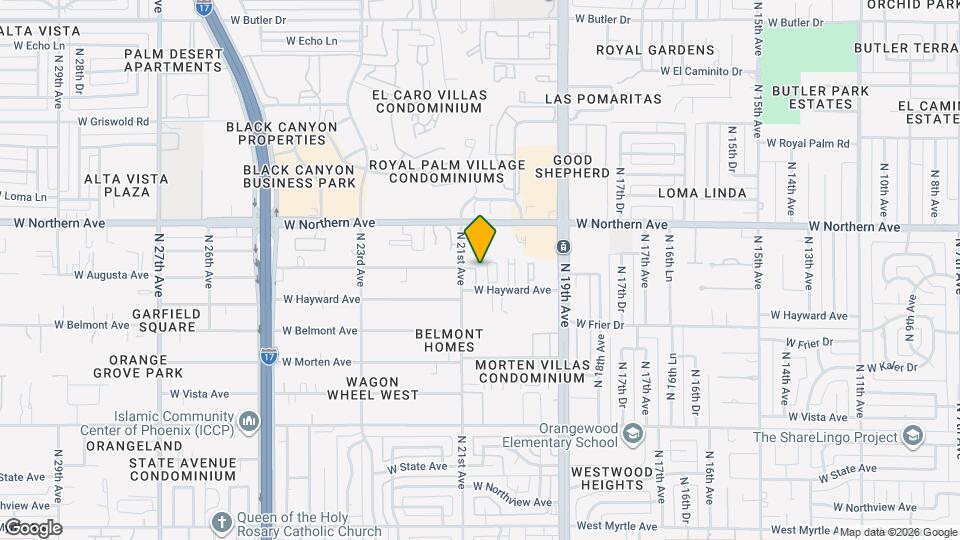 7855 N 20th Glen Map and Location Details