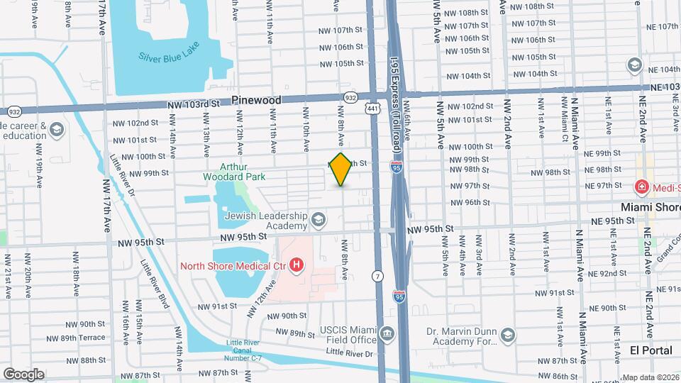 9700 NW 8th Ave Map and Location Details