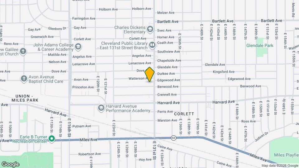 12909 Benwood Ave Map and Location Details