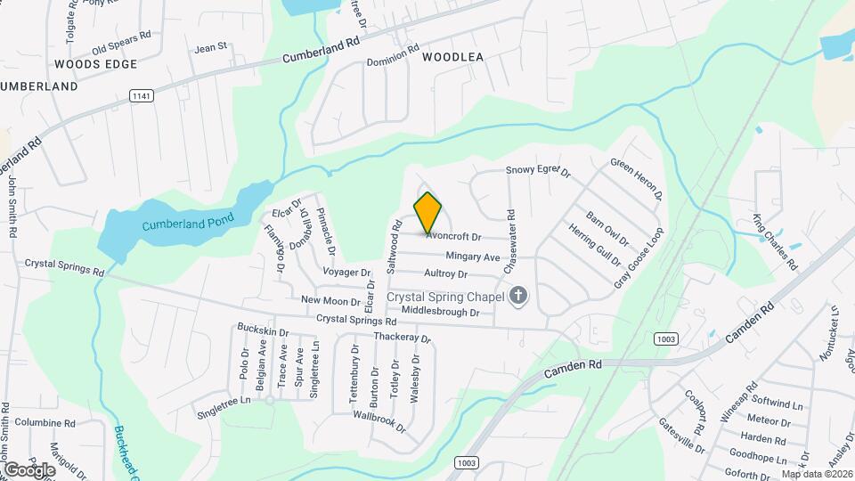 1465 Avoncroft Dr Map and Location Details