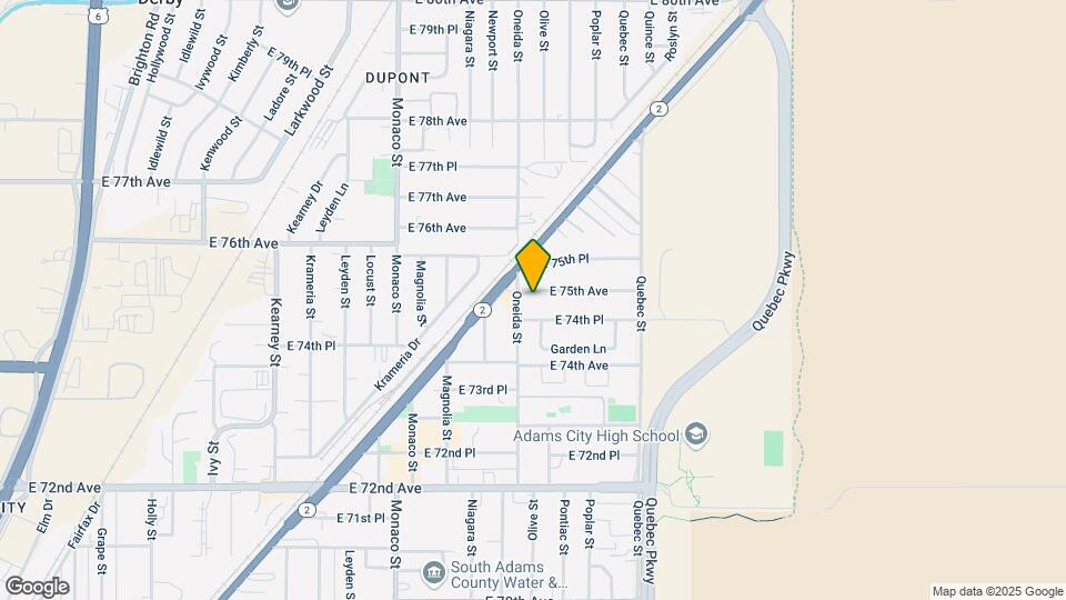 6950-6966 E 75th Ave Map and Location Details