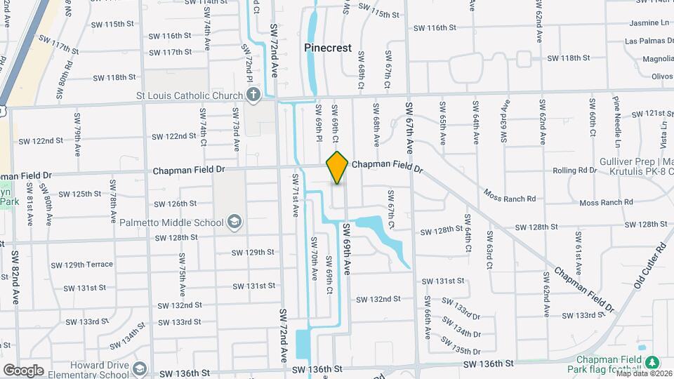 12555 SW 69th Ct Map and Location Details