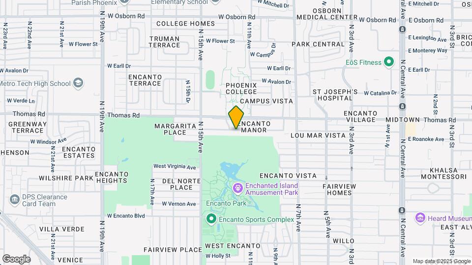 1137 W Edgemont Ave Map and Location Details