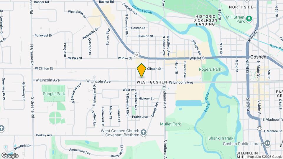 1203 W Lincoln Ave Map and Location Details
