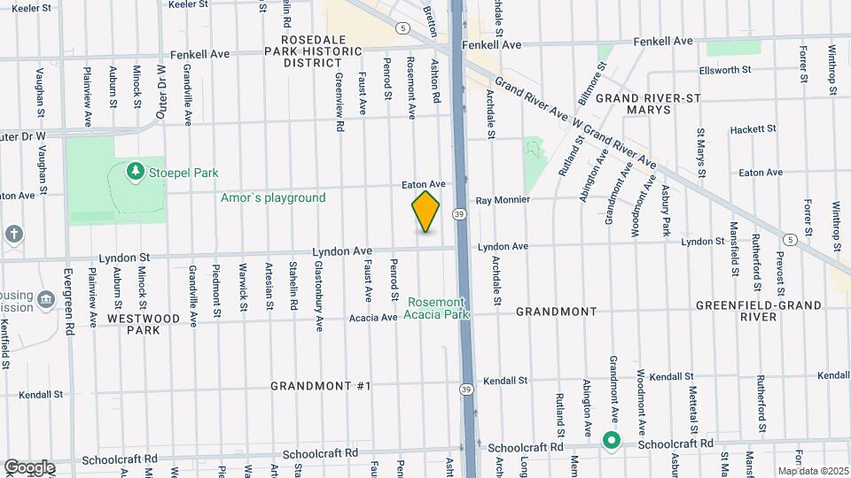 14520 Rosemont Ave Mapa y Detalles de la Ubicación