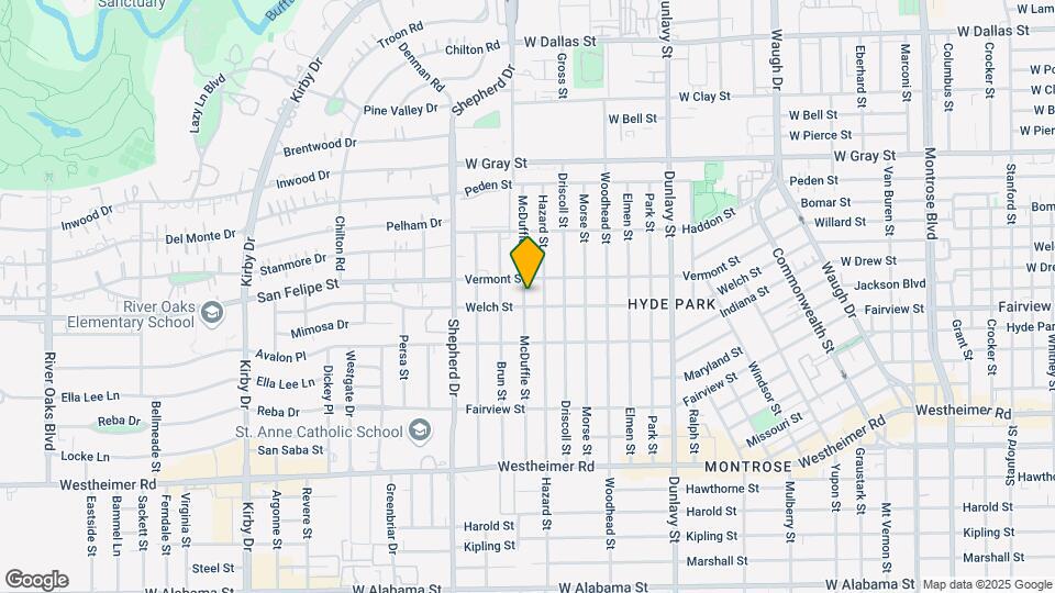 1919 McDuffie St Map and Location Details