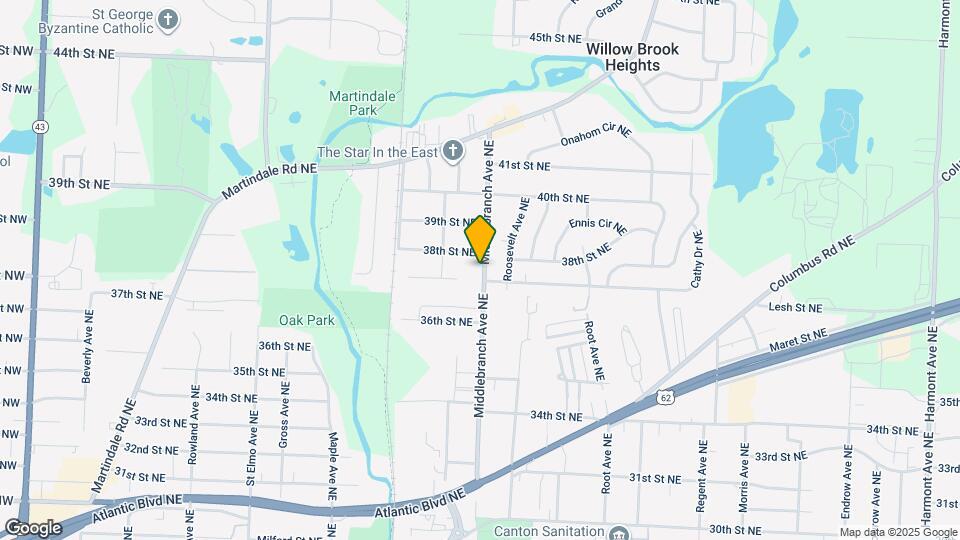 3727 Middlebranch Ave NE Map and Location Details