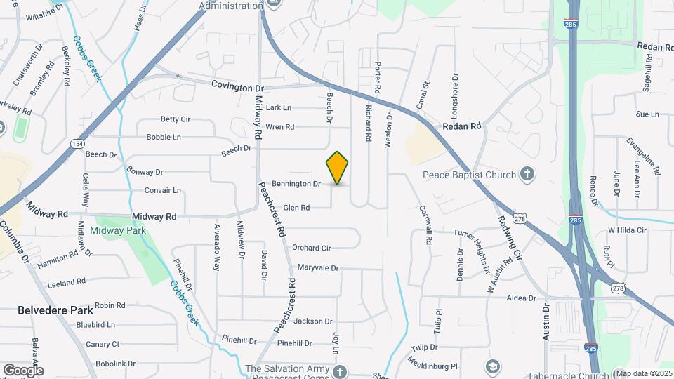 1290 Glen Forest Way Map and Location Details