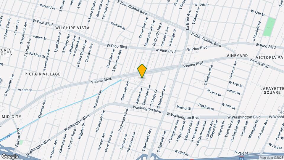 1709 S Redondo Blvd Map and Location Details