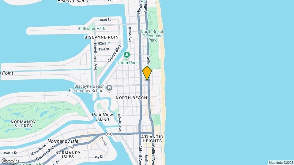 7710 Collins Ave Mapa y Detalles de la Ubicación