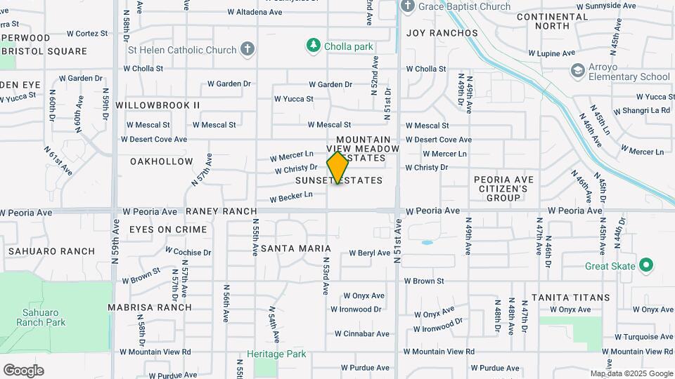 Sunset Estates Mapa y Detalles de la Ubicación