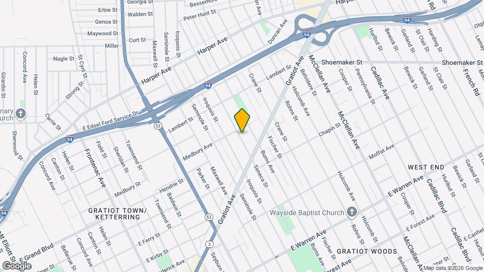 5858 Seneca St Map and Location Details