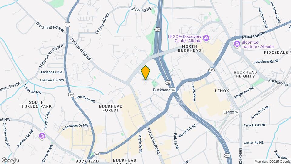 3338 Peachtree Rd Map and Location Details