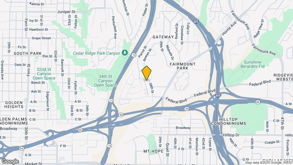 1530 38th St Map and Location Details