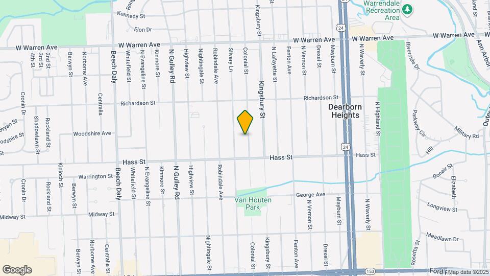 6483 Colonial St Map and Location Details