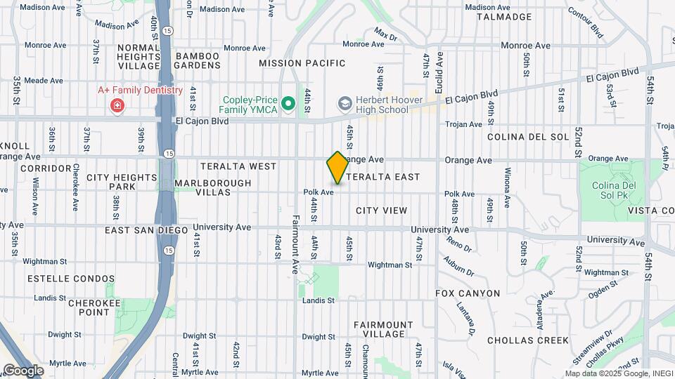 4111 Highland Ave Map and Location Details