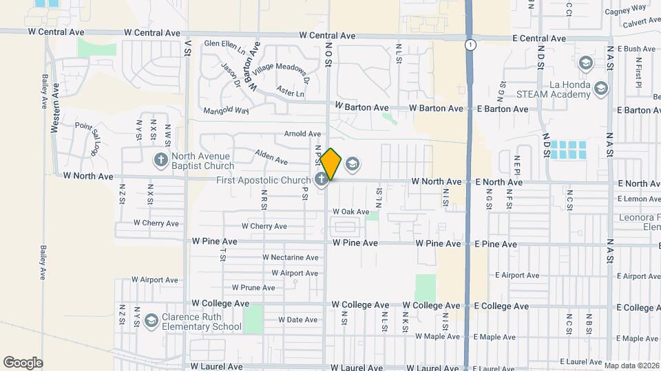 924 N O St Map and Location Details