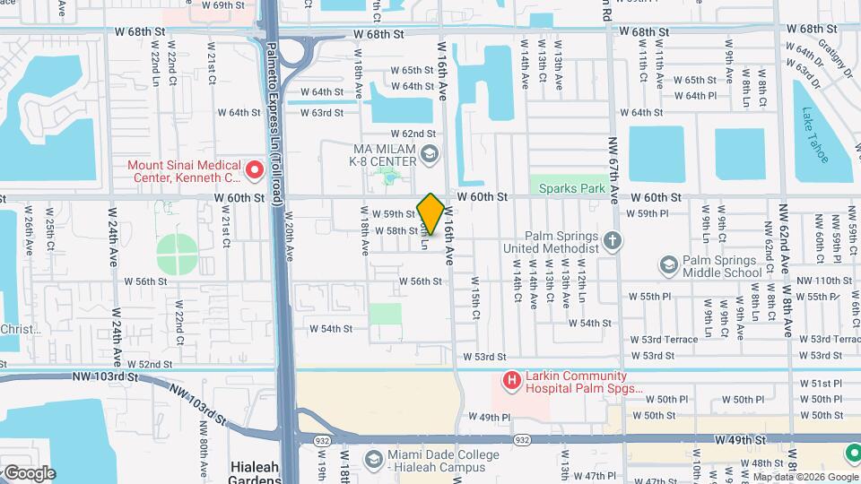 5785 W 16th Ln Map and Location Details