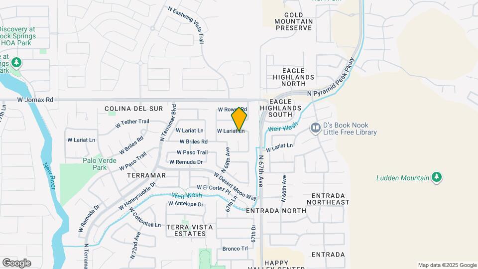 6765 W Lariat Ln Map and Location Details