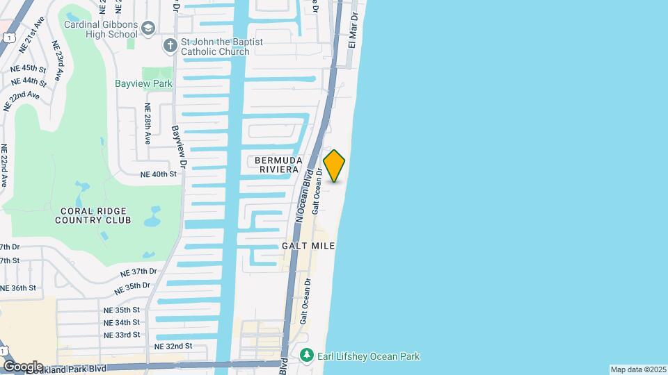 4020 Galt Ocean Dr, Unit #708 Map and Location Details
