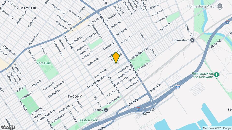 7165 Marsden St Map and Location Details