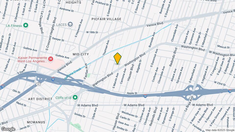 2117 S Marvin Ave Map and Location Details