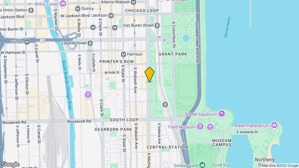 899 S Michigan Ave Map and Location Details