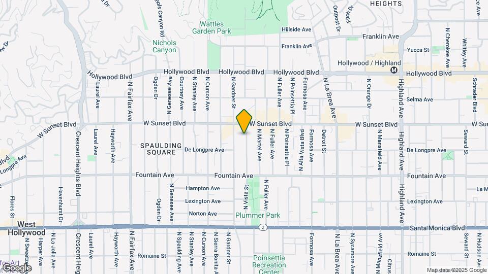1441 N Vista St Mapa y Detalles de la Ubicación
