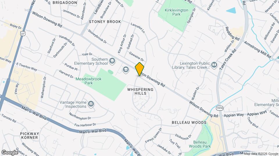 404 Whispering Hills Dr Map and Location Details