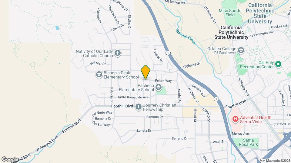 361 La Canada Dr Map and Location Details