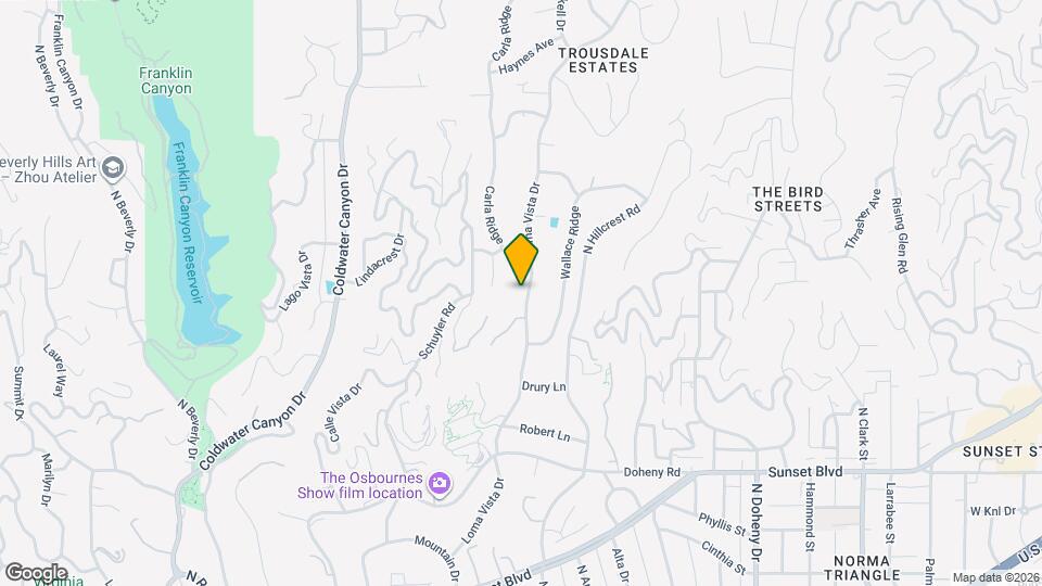 1049 Loma Vista Dr Map and Location Details