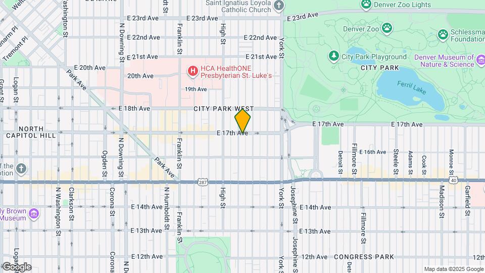 2010 E 17th Ave Map and Location Details