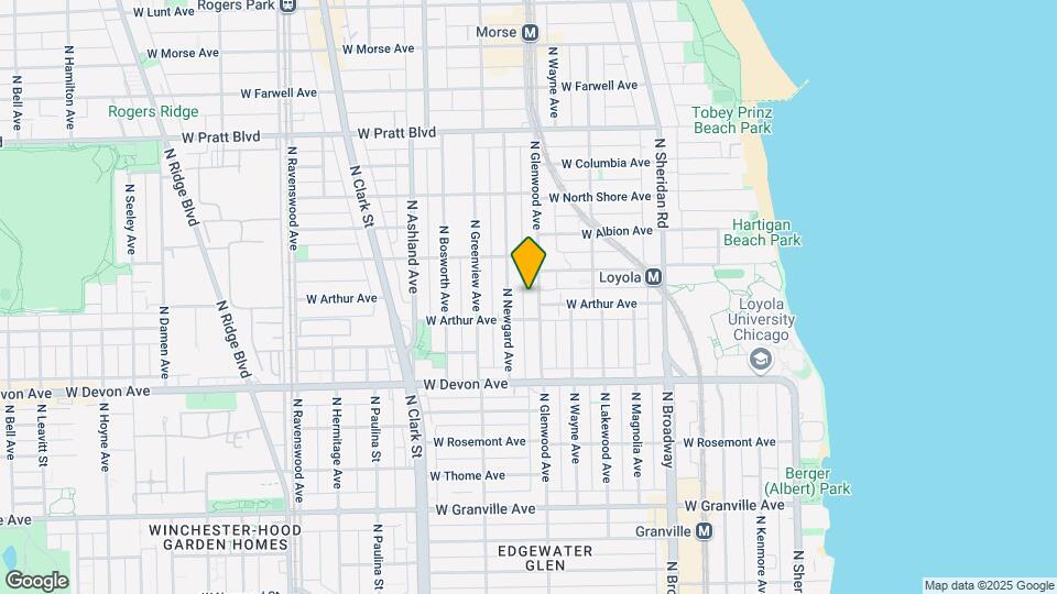 6518 N Glenwood Ave, Unit 3N Mapa y Detalles de la Ubicación