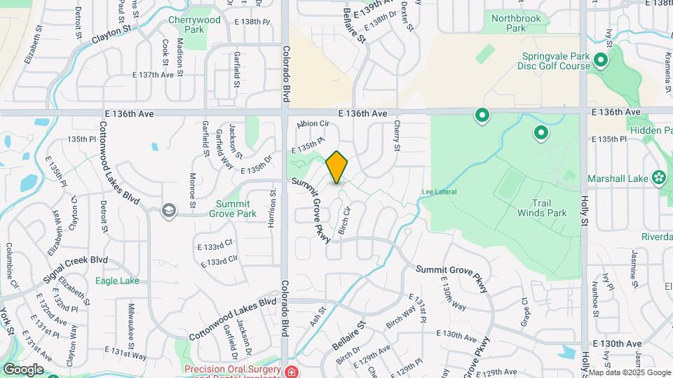 4262 E 133rd Pl Map and Location Details