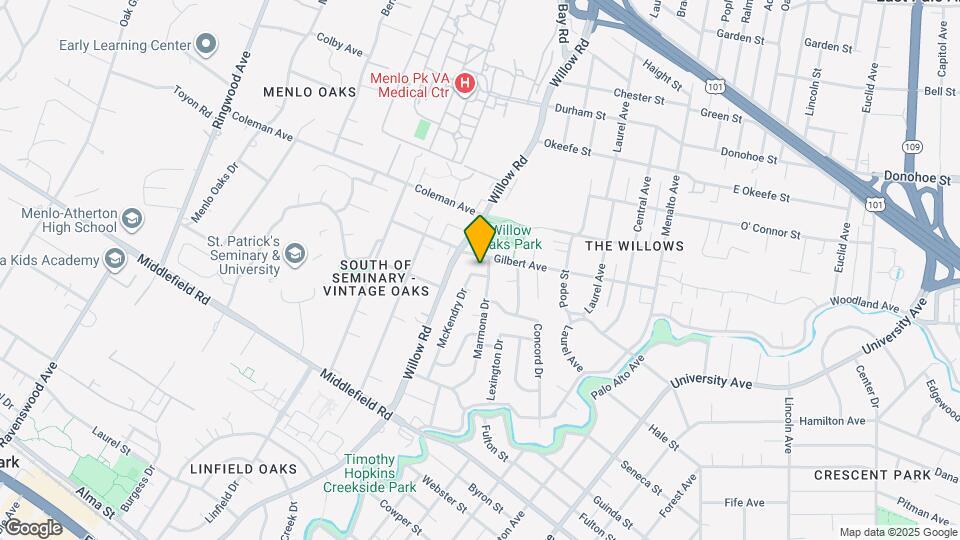 381 McKendry Dr Map and Location Details