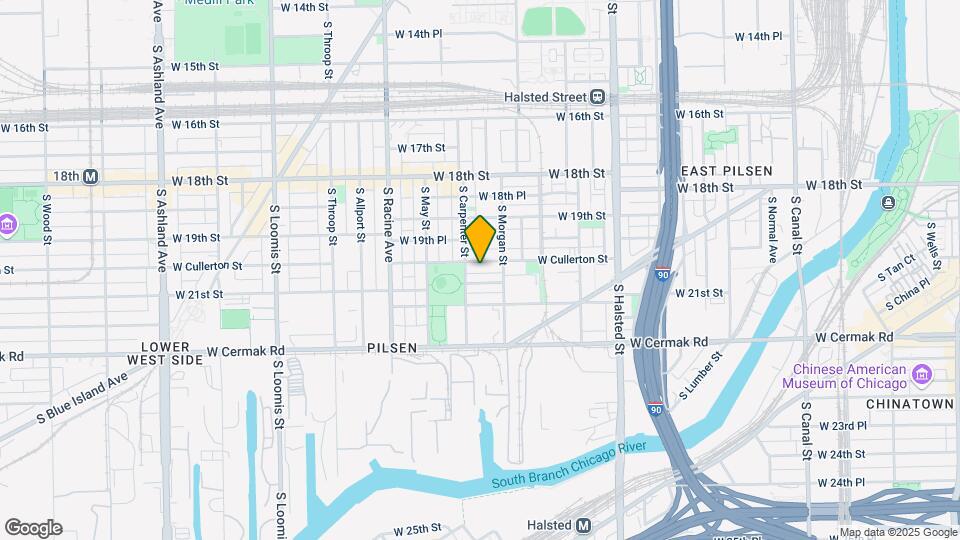 1025 W Cullerton St Map and Location Details