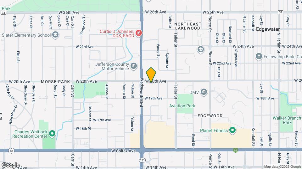 7476 W 20th Ave Map and Location Details