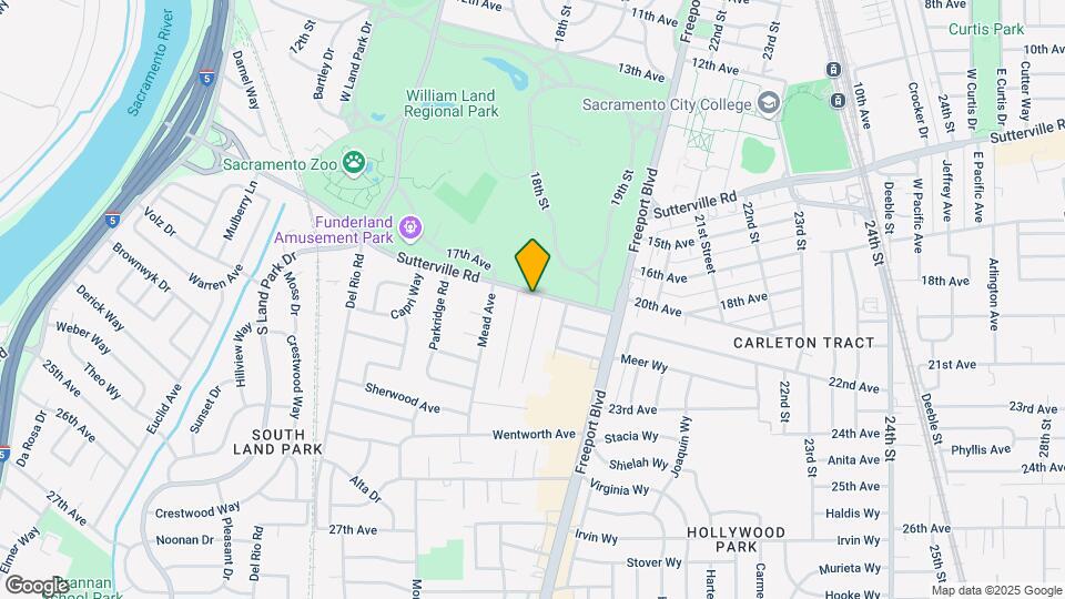 1836 Sutterville Rd Map and Location Details