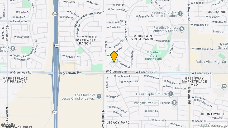 15420 N 160th Ln Map and Location Details