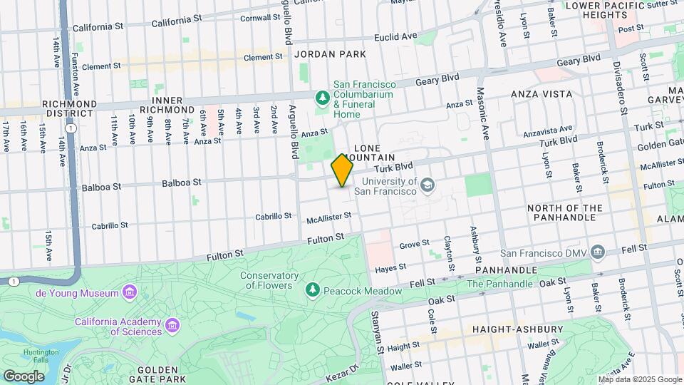 2749 Golden Gate Ave Mapa y Detalles de la Ubicación