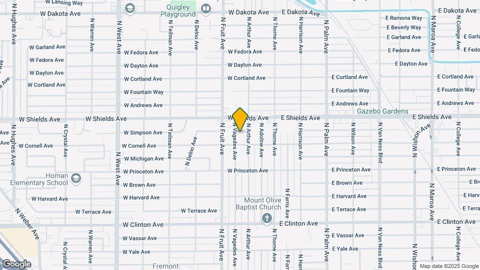 3038 N Vagedes Ave Mapa y Detalles de la Ubicación