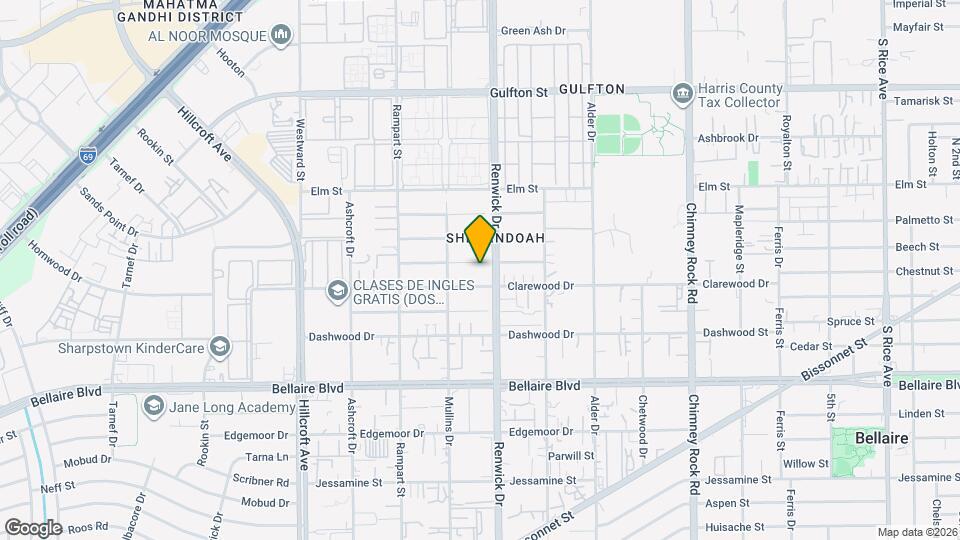 5911 Hornwood Dr Map and Location Details