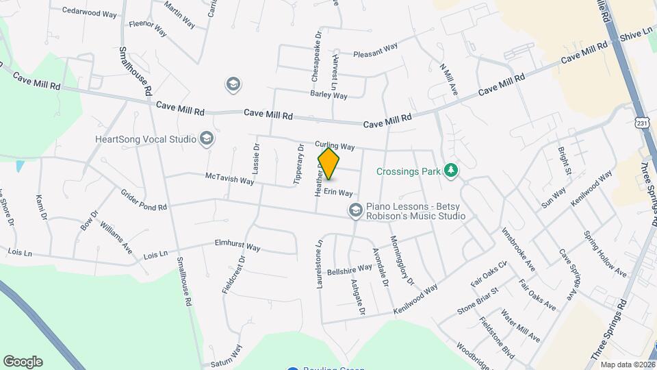 1721 Erin Way Map and Location Details