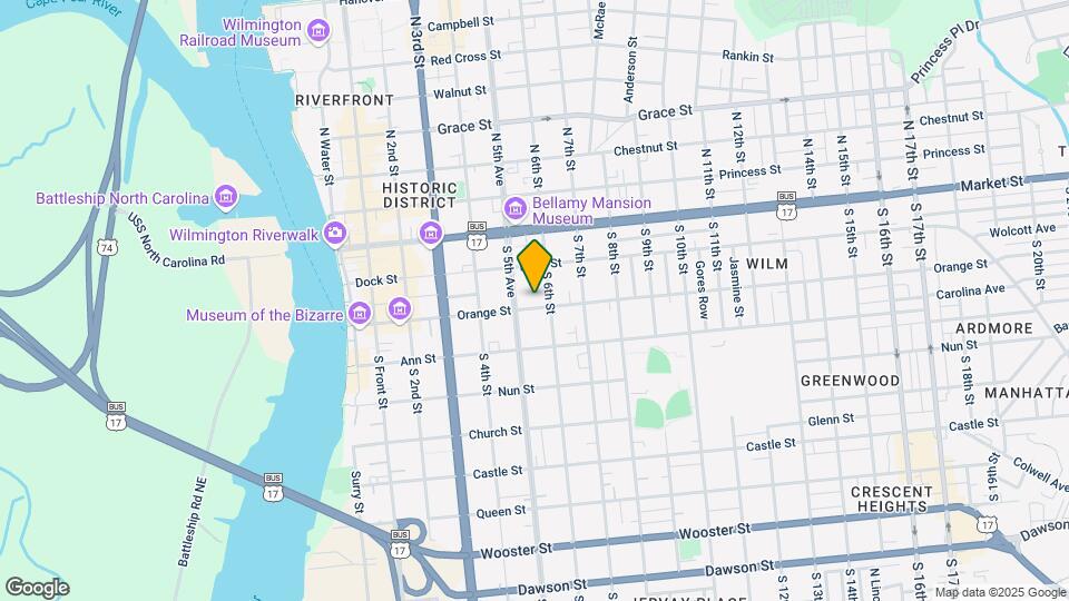511 Orange St Map and Location Details