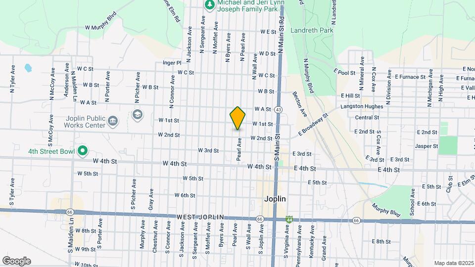 120-122 S Pearl Ave Map and Location Details