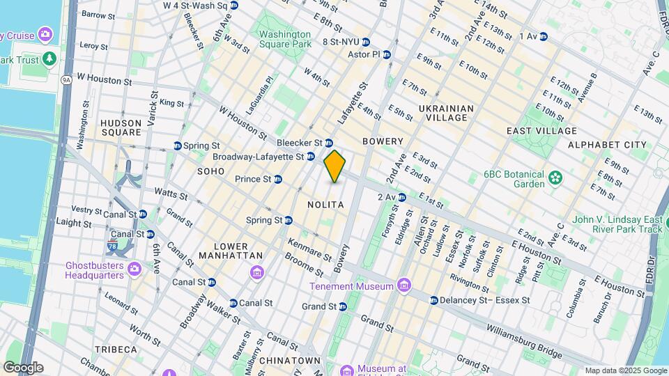 Nolita Mapa y Detalles de la Ubicación