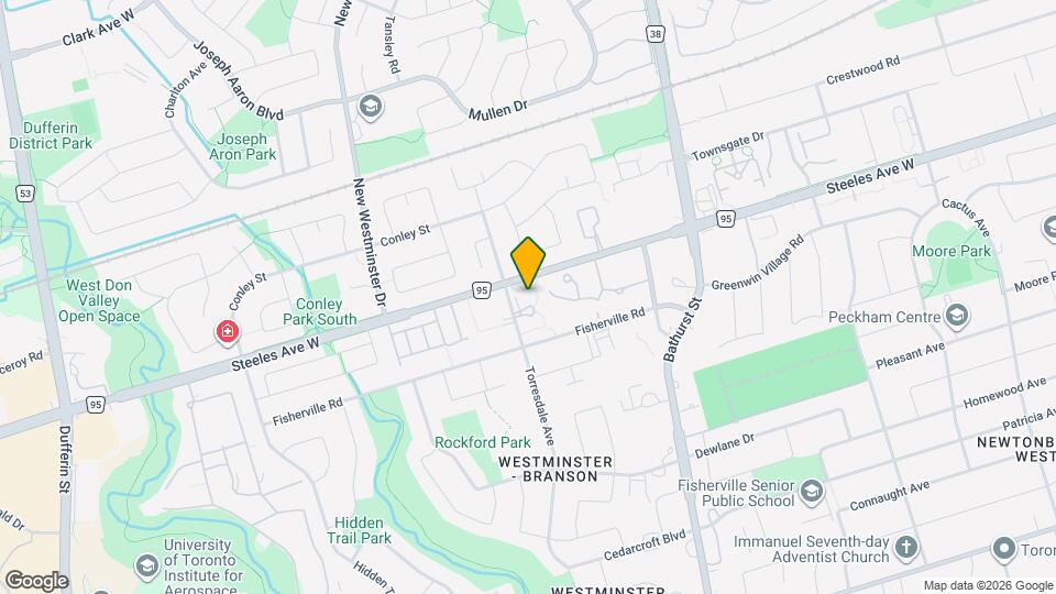 1201 Steeles Ave W Map and Location Details