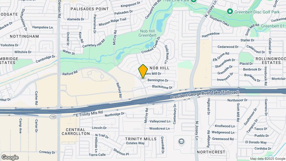 1601 Bennington Dr Map and Location Details
