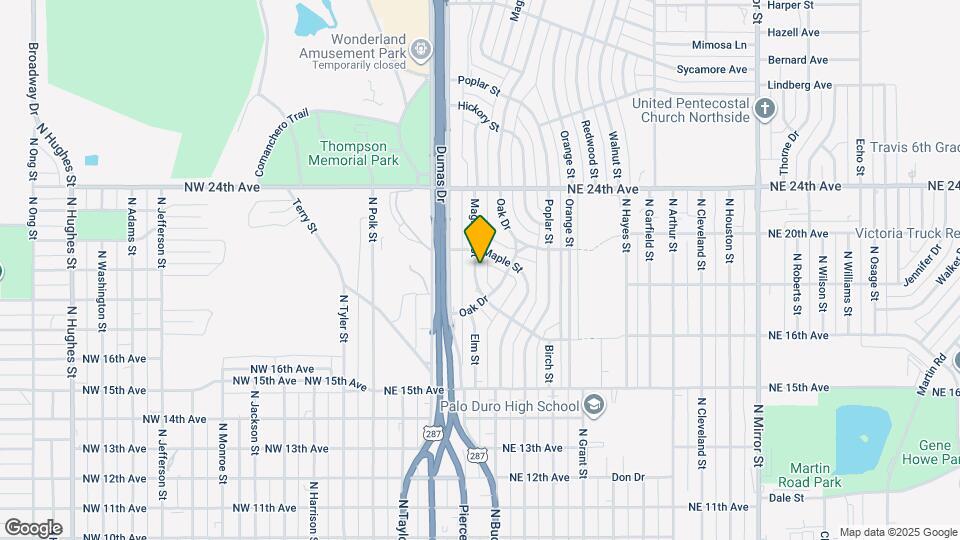 1808 Magnolia St Map and Location Details